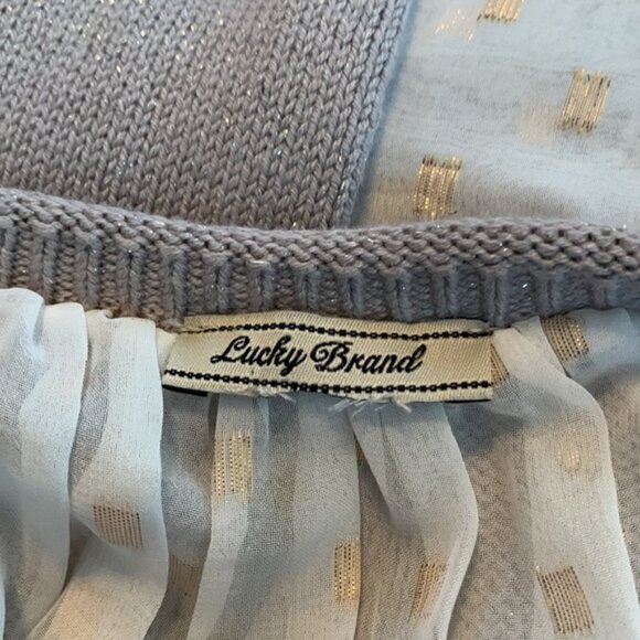 Lucky Brand sweater with lurex thread and open back size 3X - Picture 13 of 13